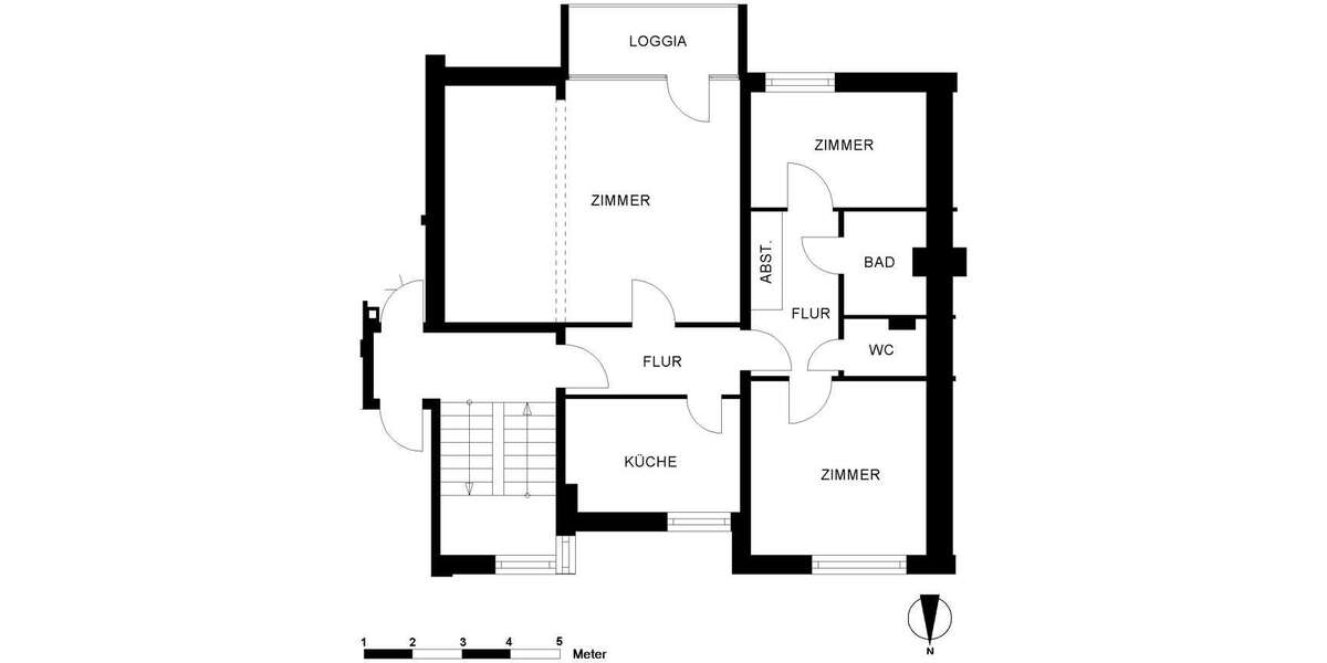 Etagenwohnung Oldenburg Eversten - 3 Zimmer, 78 m&sup2;, 629&euro; | Angebot:27398443